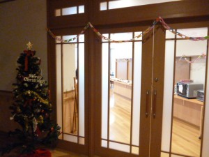 クリスマス会の会場